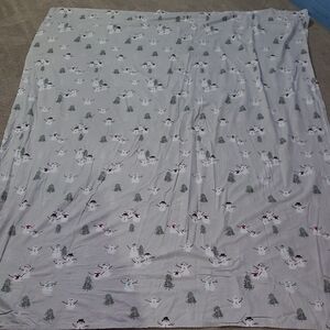 Cuddl Duds Twin Heavyweight Flannel Sheets - Snowmen